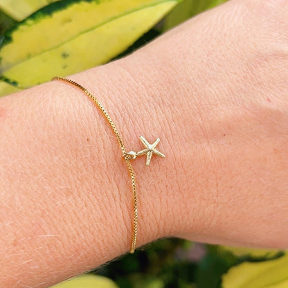 Mini Starfish Gold-Filled Venetian Infinity Bracelet