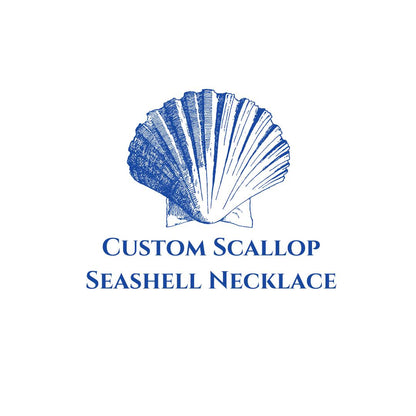 Custom Scallop Seashell Necklace