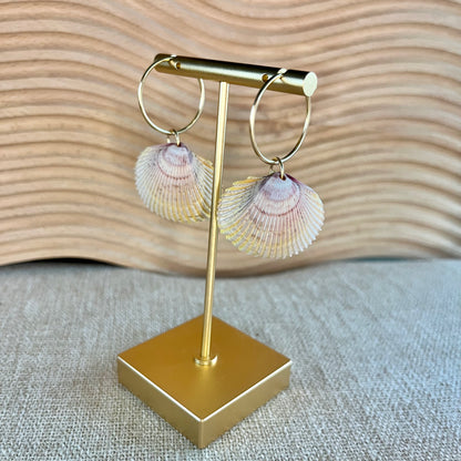 Heart Cockle 14K Gold Filled Endless Hoop Earrings