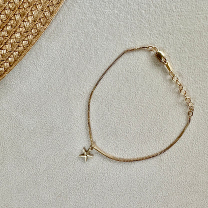 Mini Starfish Gold-Filled Venetian Infinity Bracelet