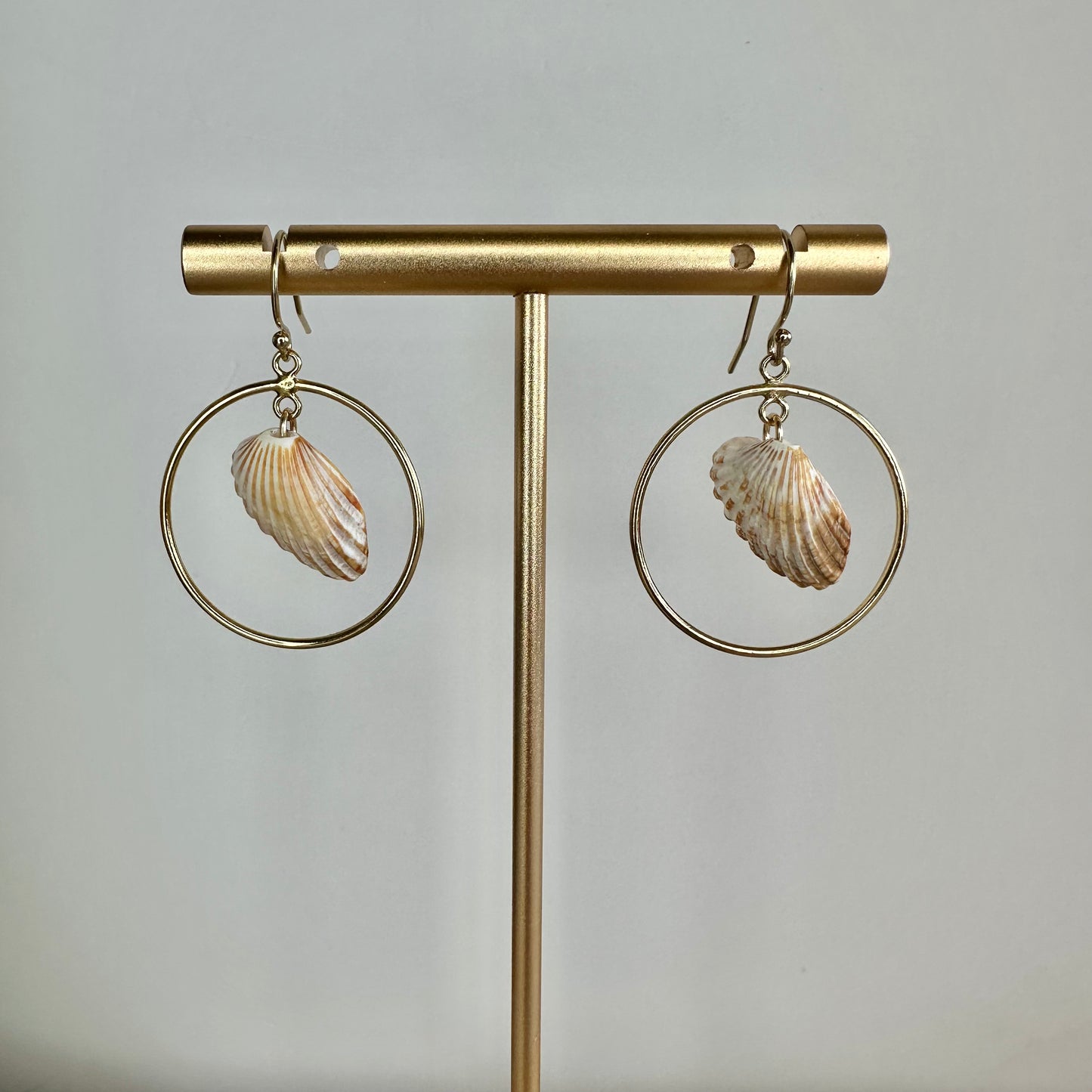 Spotted Angel Wings 14K Gold-Filled Circle Earrings