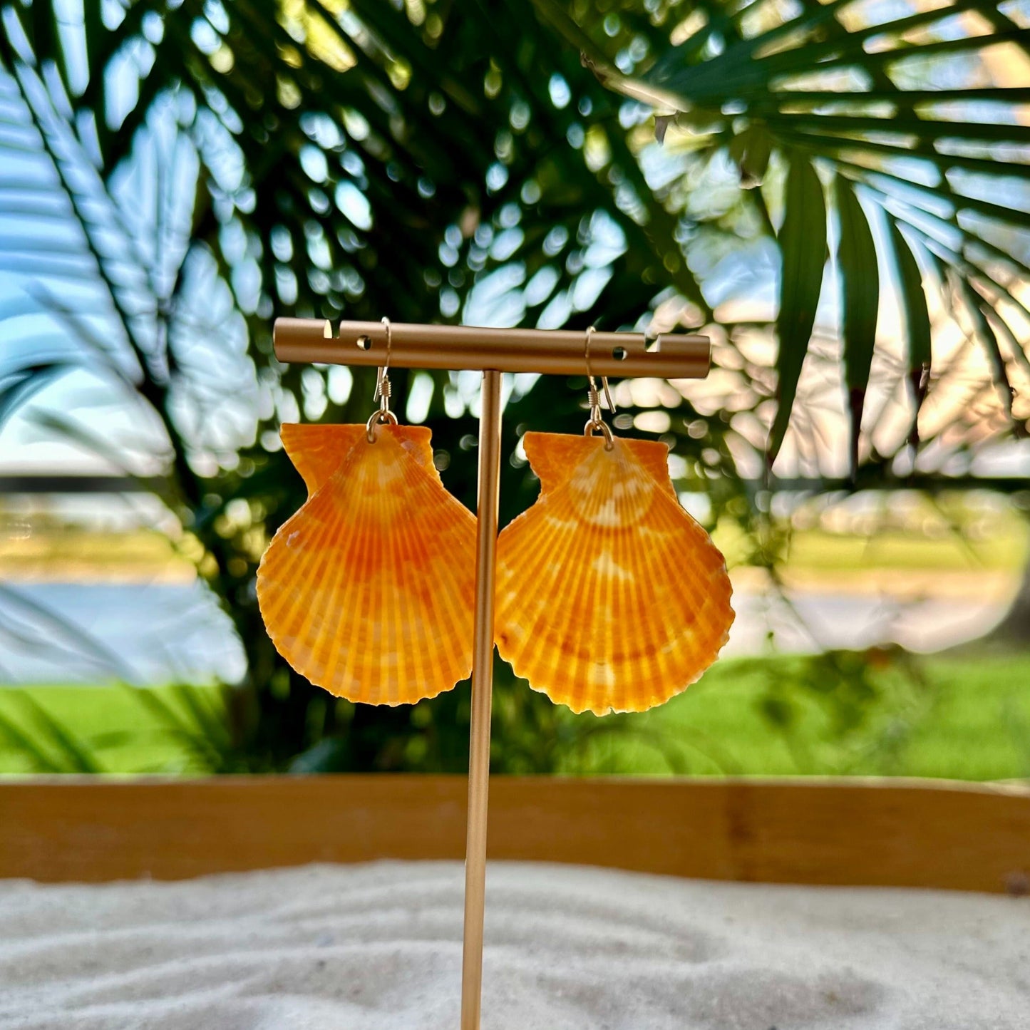 Yellow Large Scallops 14K Gold Filled Earrings